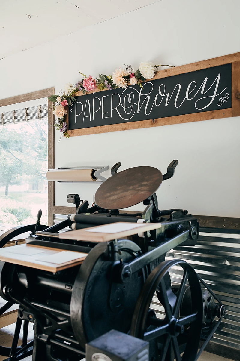 Paper & Honey® is now a letterpress studio! Introducing Winnie the press. Offering custom heirloom letterpress wedding stationery and invitations to Ann Arbor and Detroit, Michigan and worldwide. / www.paperandhoney.com
