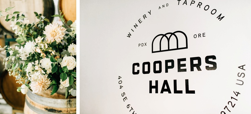 Romantic industrial wedding in Coopers Hall, Portland Oregon / Holly & Brenden / featured on the Paper & Honey® blog, custom letterpress wedding invitations in Michigan (www.paperandhoney.com) / photos by Jenna Bechtholt